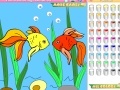 Game Kid's coloring: Goldfish