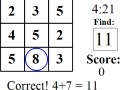 Game Math Cross Search 3x3