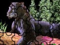 Game Wild black cat puzzle