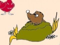 Game Mole in the farm coloring