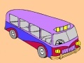 Game Modern school bus coloring