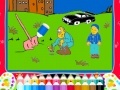 Game Farmer and child coloring