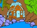 Game Fisherman and mountain home coloring