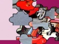 Game Little red car puzzle