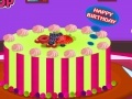 Game Vanilla Birthday Cake Decor