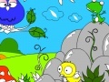 Game Coloring Chicken and frog