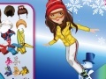 Game Shining Girl Skiing Dress Up