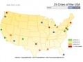 Game 25 cities of the USA