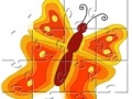 Game Yellow And Orange Butterfly Jigsaw