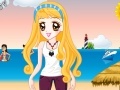Game Girl on Seashore Dress Up