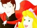 Game Princess Aurora. Online coloring page