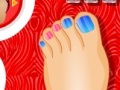 Game Floral Toe Nail Designs