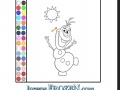 Game Coloring: Olaf on the Sun