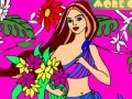 Game Kid's coloring: Beautiful girl 2