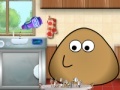 Game Pou Washing Dishes