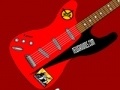 Cluiche Red and Black Guitar