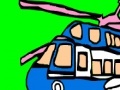 Game Colorful military helicopter coloring