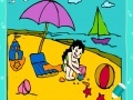 Game Little Girl In The Beach Coloring