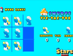 Game Smurfs Tic Tac Toe online.