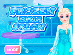 Game Frozen Hair Salon online.