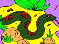 Game Snake on the land coloring