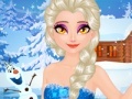 Game Elsa. Sparkling eyelashes