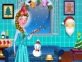 Game Princess Elsa. Xmas room decor