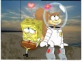 Game SpongeBob and Sandy in space