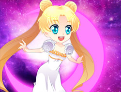 sailor moon princess dress up games Disney Princess Elsa Anna Rapunzel Ariel Cinderella as Sailor Moon Cosplay  Challenge Dress Up Game