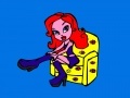 Game Tired Girl on the Seat Coloring