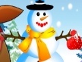 Game Pou Girl sculpts snowman