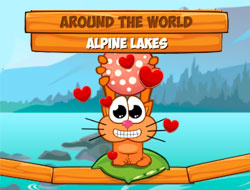 Game Cat around the world - Alpine Lakes  online.