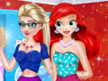 Game Elsa and Ariel Club Party