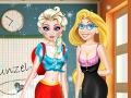 Game Elsa and Rapunzel: Highschool Outfit