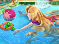 Game Rapunzel swimming pool