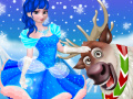 Game Rudolph and Elsa in the Frozen Forest