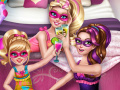 Game Super Barbie pyjamas party