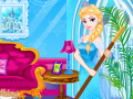 Game Elsa Sleepover Cleaning
