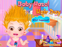 Game Baby Hazel Hair Day  online.