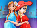 Game Frozen Pregnant Princesses Mall Shopping