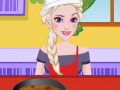 Game Elsa Cooking Four Egg Yellow Cake