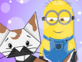 Game Minion Halloween Origami Cat 