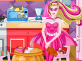 Game Super Barbie Kitchen Cleaning