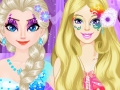 Game Elsa vs Barbie Make Up Contest