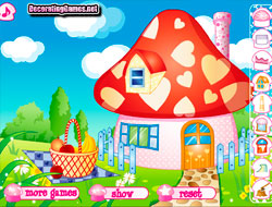 Game Smurf House Decorating online.