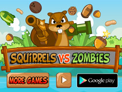 Game Squirrels vs Zombies online.
