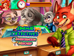 Game Animal Detectives Investigation Mischief  online.