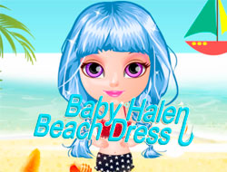 Game Baby Halen Beach Dress Up online.