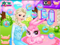 Game Frozen Elsa Pet Care