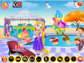 Game Baby Rapunzel Pool Party